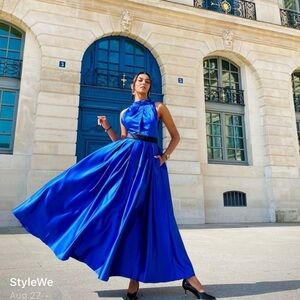 Blue dres